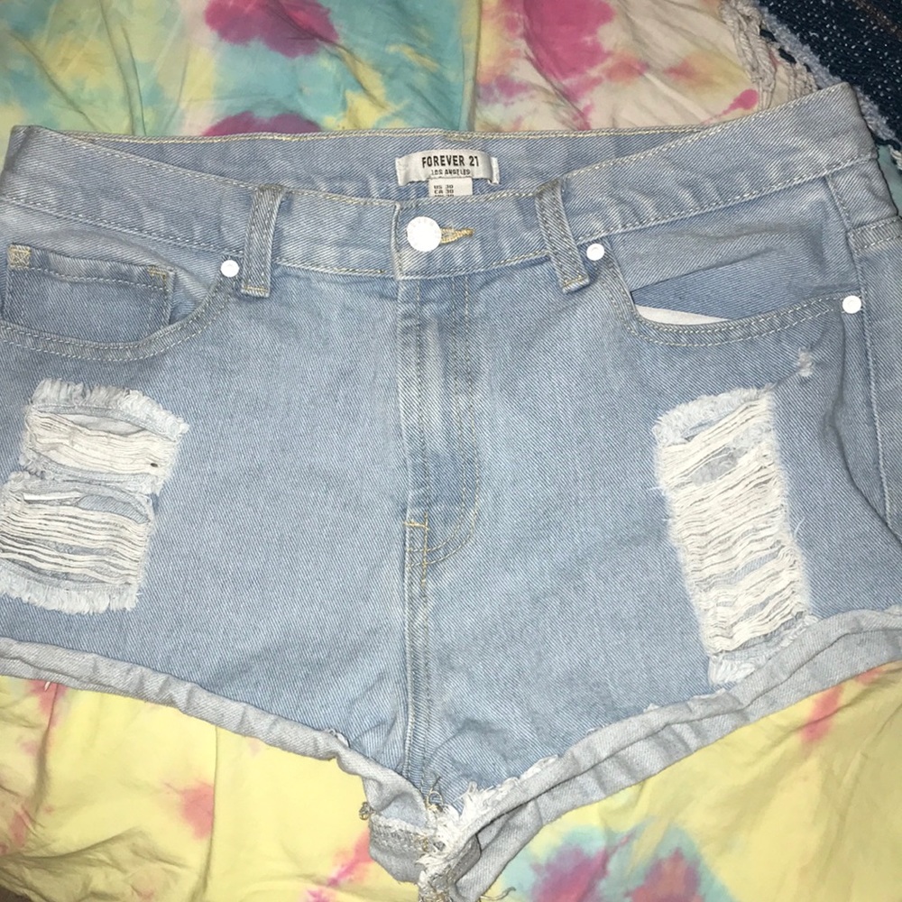 Denim shorts